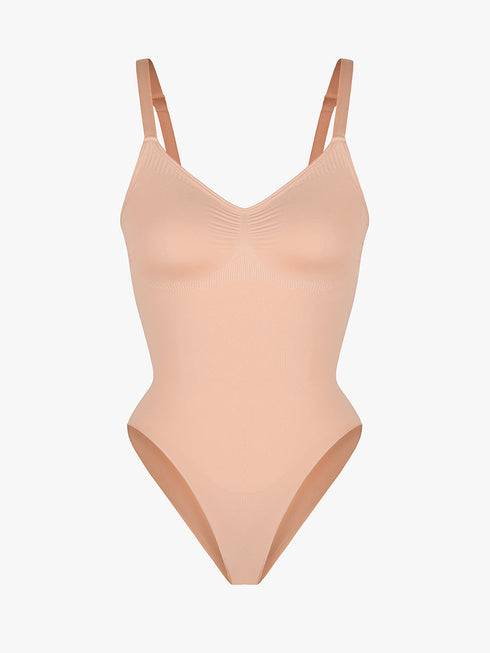 Well-in Vogue Seamless Chest Support Waist Control Shapewear Bodysuit